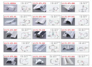 LED strip light aluminum profile irregular shade series from China factory TIAN HUA