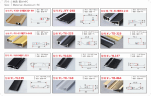 aluminum led house baseboard seres from China led profile supplier TIAN HUA group