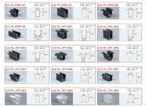 led aluminum channel for magnetic track led light from China aluminum profile factory TIAN HUA
